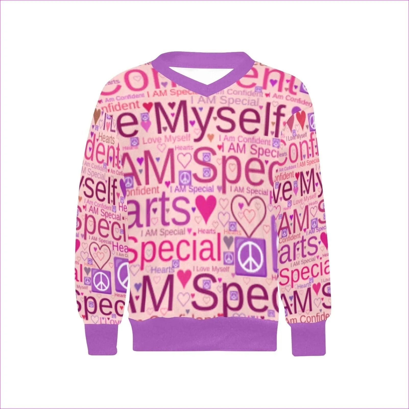 Speak-Over Girls' V-Neck Sweater - 2 options