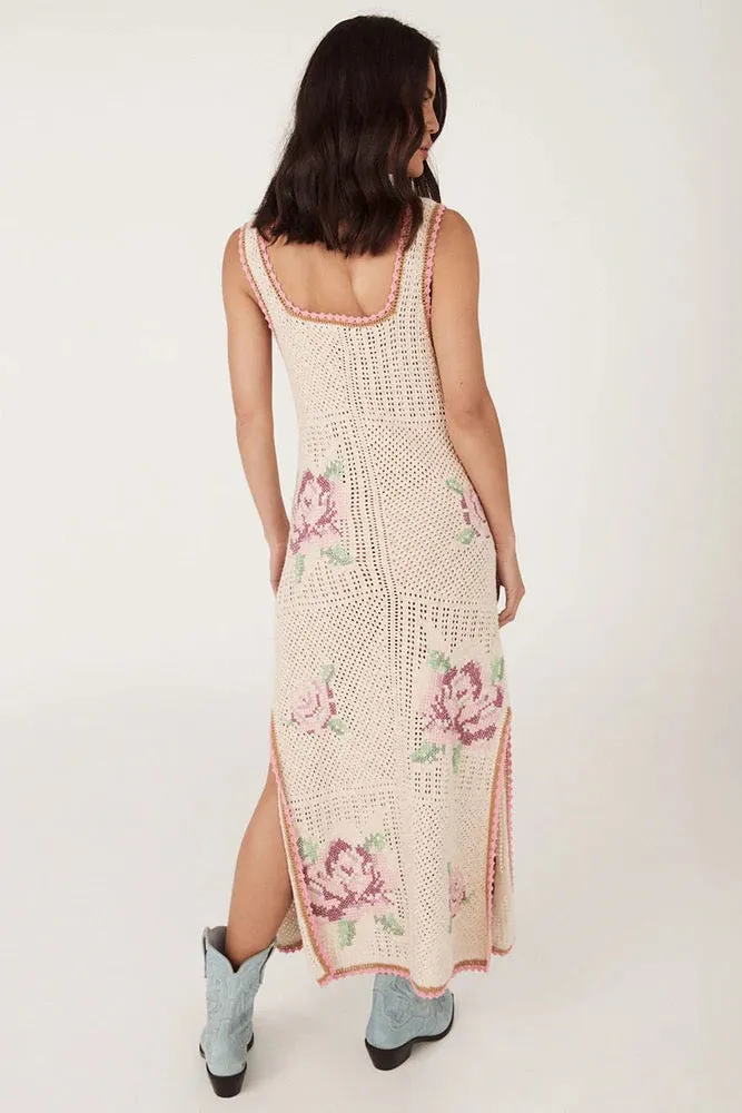 Spell Coastal Granny Midi Dress - Blossom