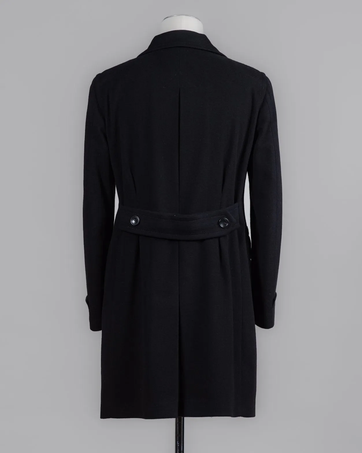 Tagliatore Double-Breasted Overcoat / Black