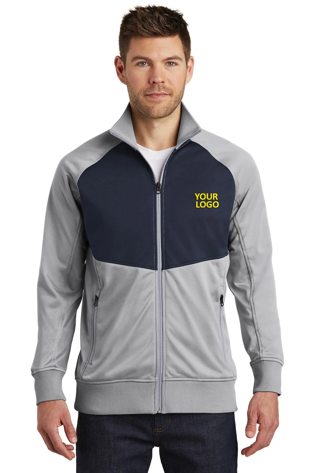 The North Face Tech FullZip Fleece Jacket Mid Grey/ Urban Navy