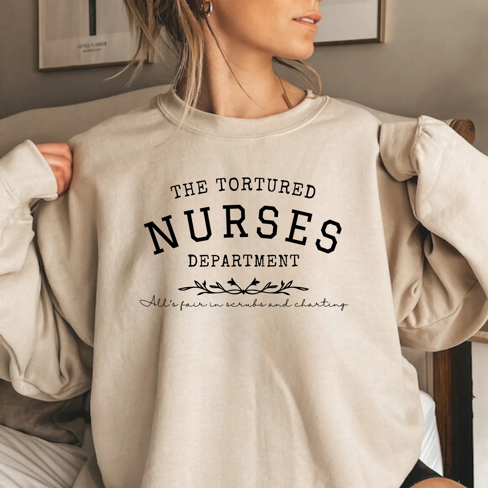 The Tortured Nurse Department Crewneck Sweatshirt