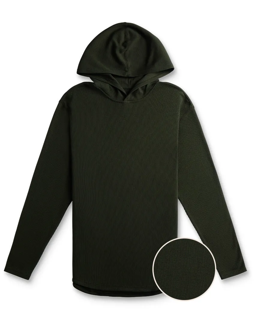 Thermal Hooded Drop-Cut Long Sleeve - Winter Layering Kit