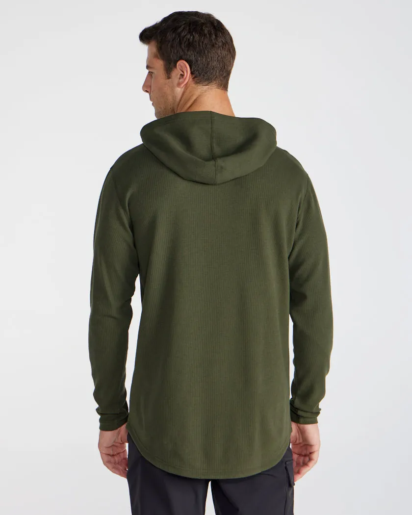 Thermal Hooded Drop-Cut Long Sleeve - Winter Layering Kit