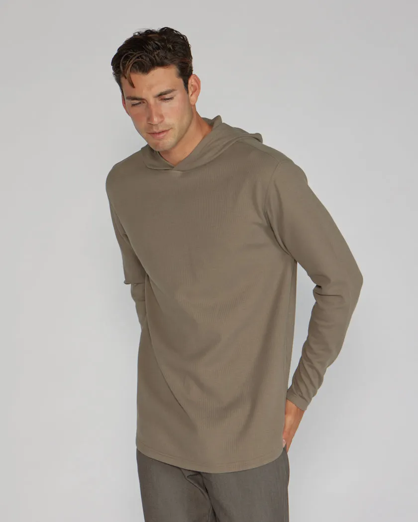 Thermal Hooded Drop-Cut Long Sleeve - Winter Layering Kit