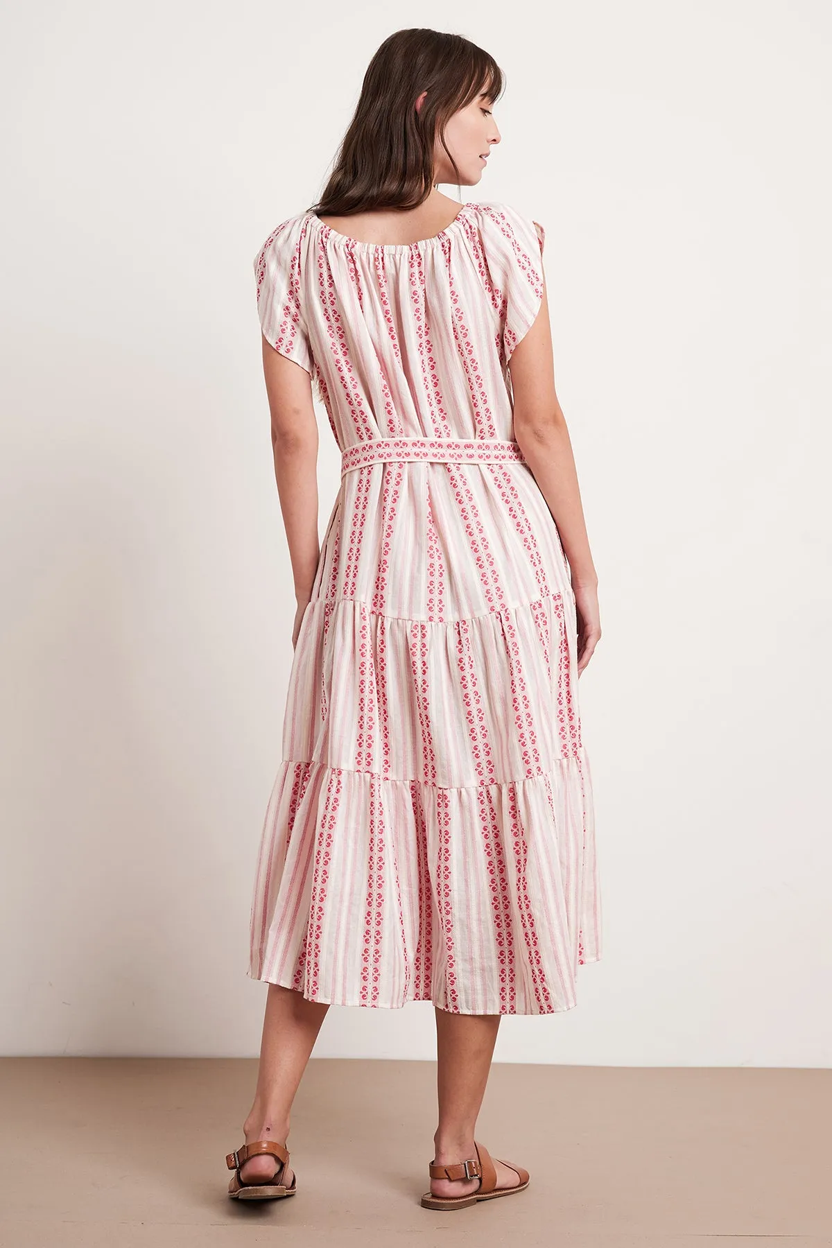 TIAN STRIPE JACQUARD MAXI DRESS