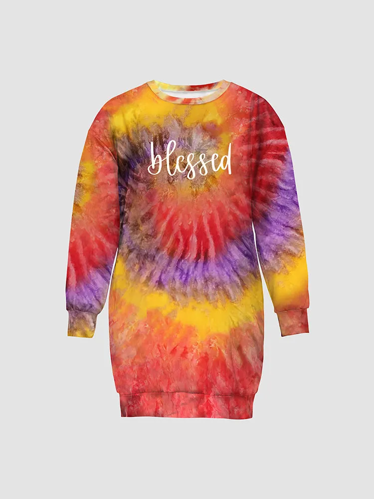 Tie Dye Loose Sweatshirts