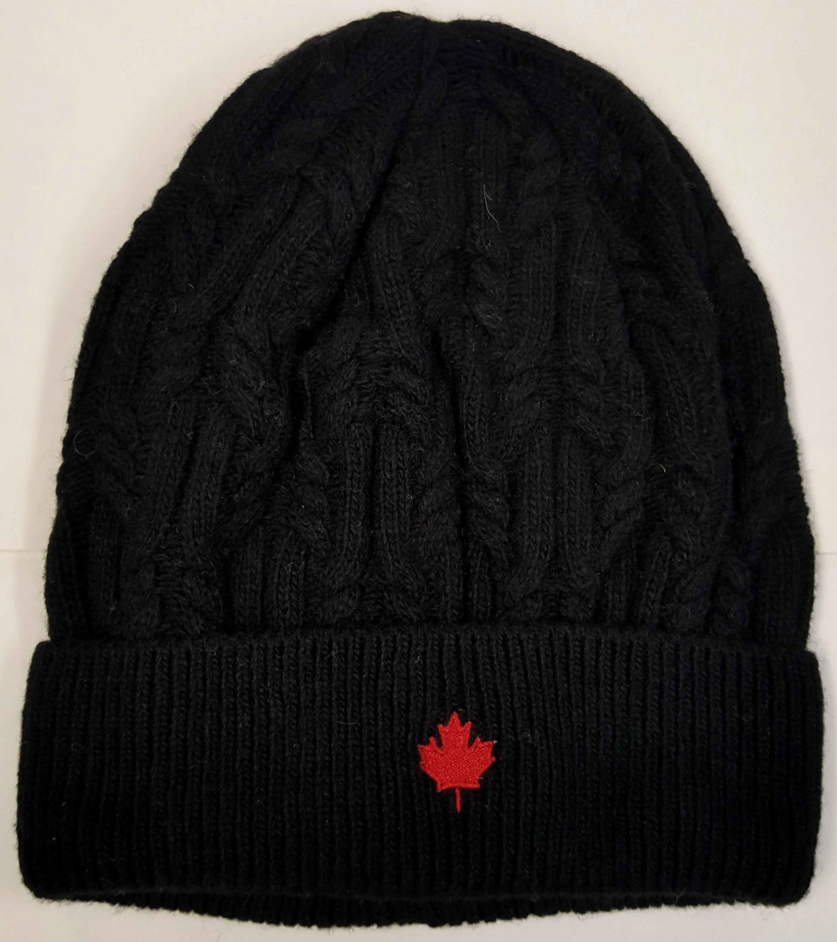 Unisex Merino Wool Blend Cable Knit Toque