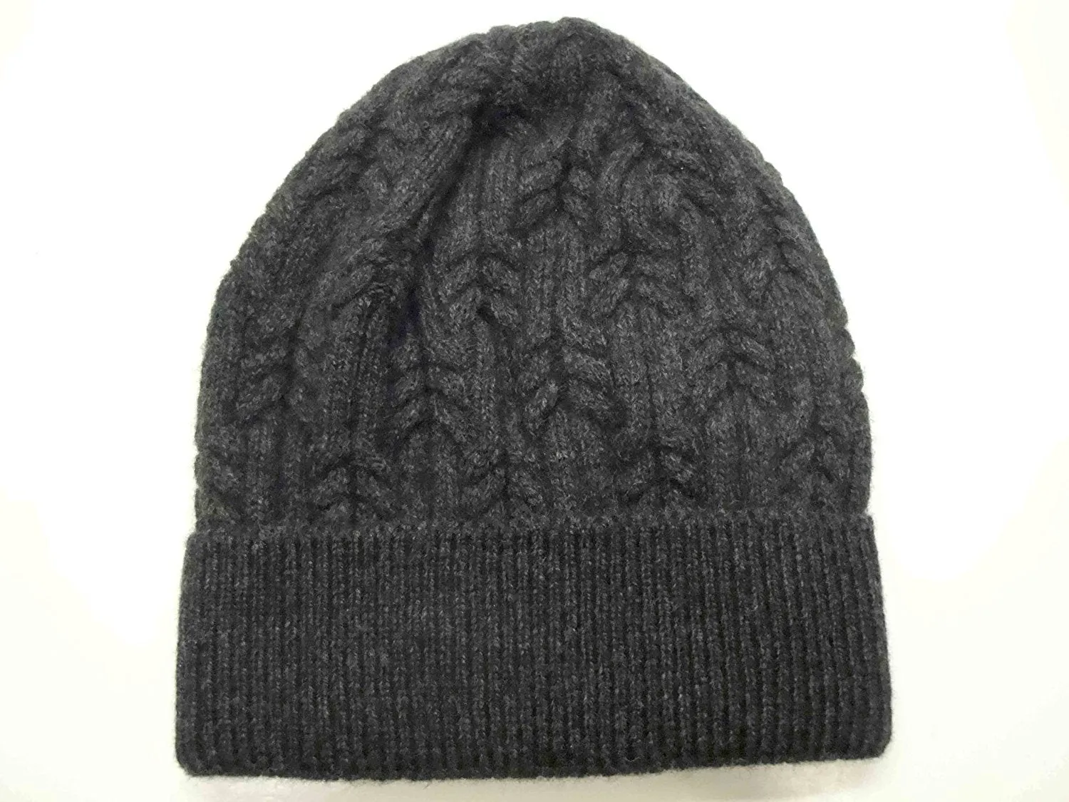 Unisex Merino Wool Blend Cable Knit Toque