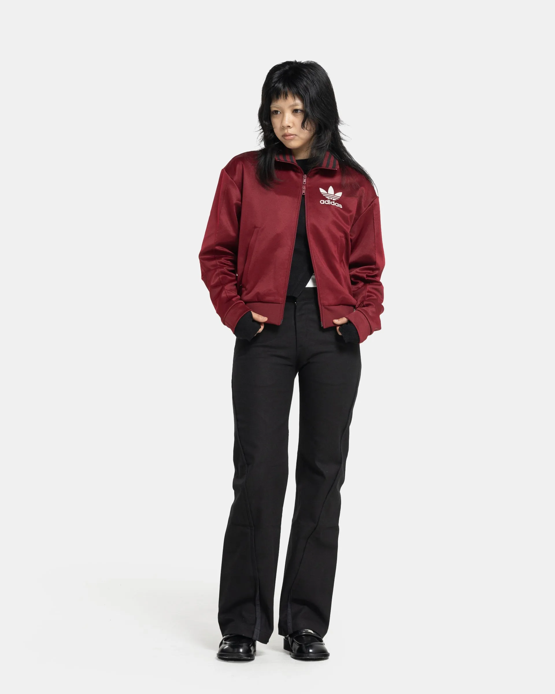 Wales Bonner x Adidas Track Top in Collegiate Burgandy