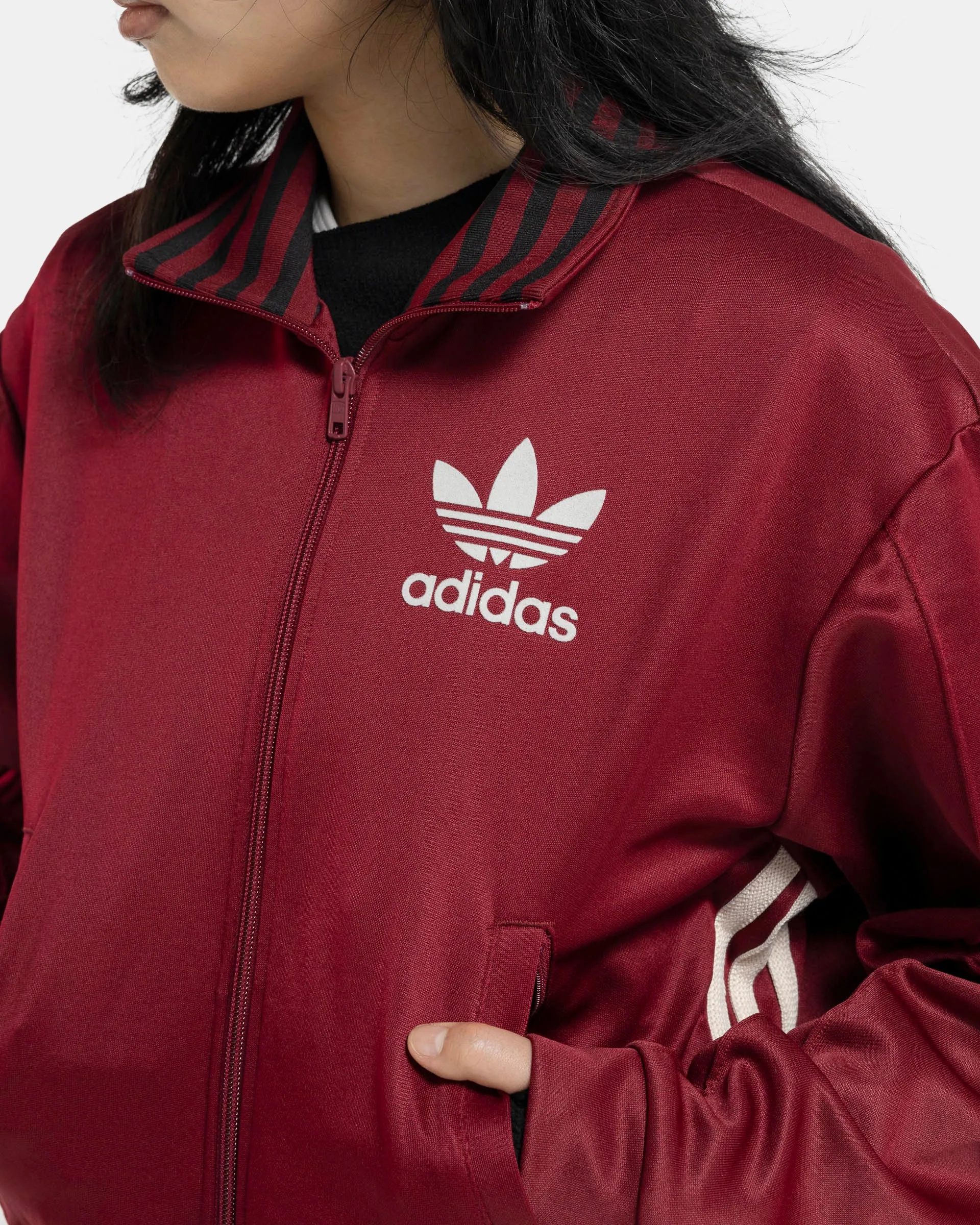 Wales Bonner x Adidas Track Top in Collegiate Burgandy