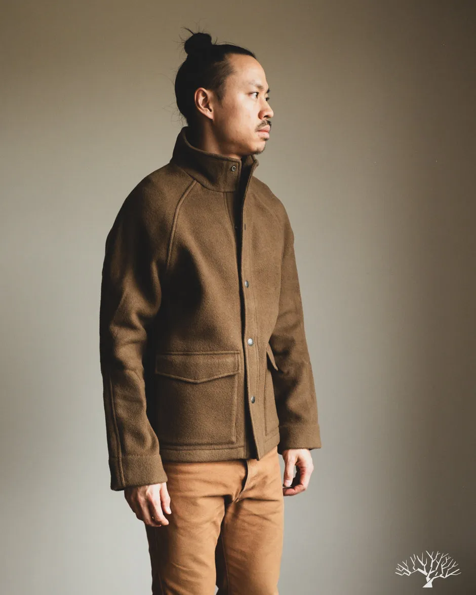 Welding Jacket - Tobacco Melton Wool